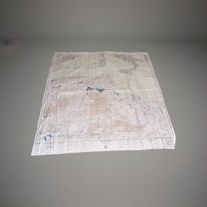 US Air Force Aeronautical Chart Service Cloth Map 1950 CL300 E & W Mediterranean